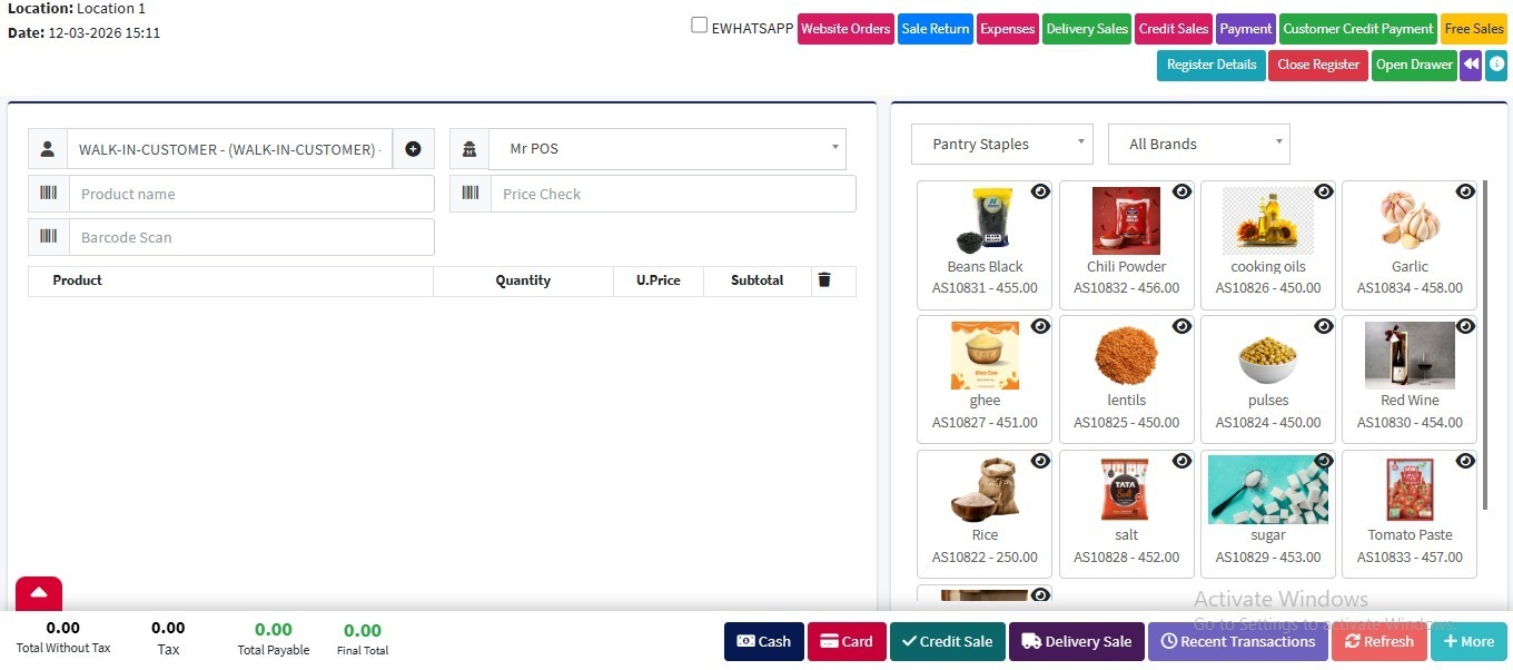 Best Supermarket ERP Software | Point Retail Solution