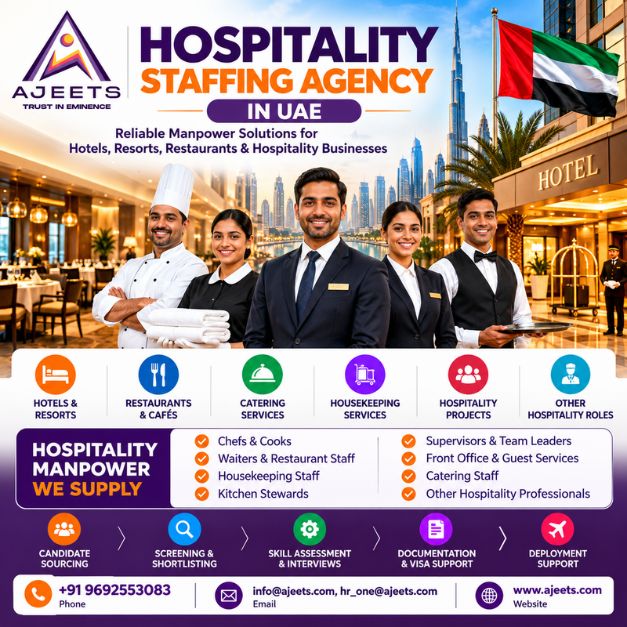 Hospitality Staffing Agency in UAE | AJEETS - Image 1