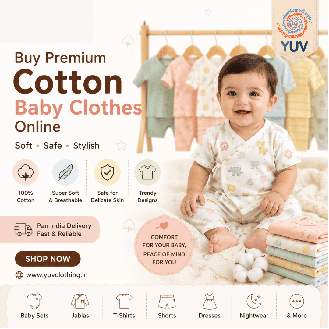 Baby Clothing Sets Online India | Soft Cotton Kidswear by YUV Clothing - Image 2